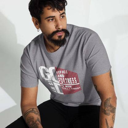 Christian "God is my Refuge and Fortress in Whom I Trust" heavyweight T-shirt